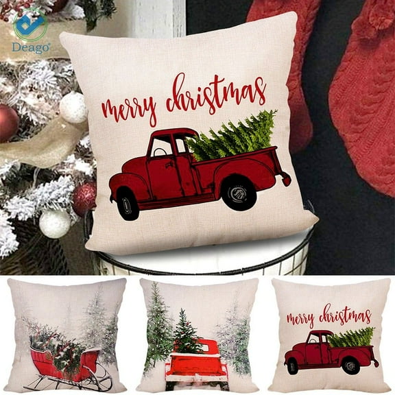 Deago 18.00" x 18.00" Traditional Beige Polyester Decorative Pillow Cover, (3 Count)