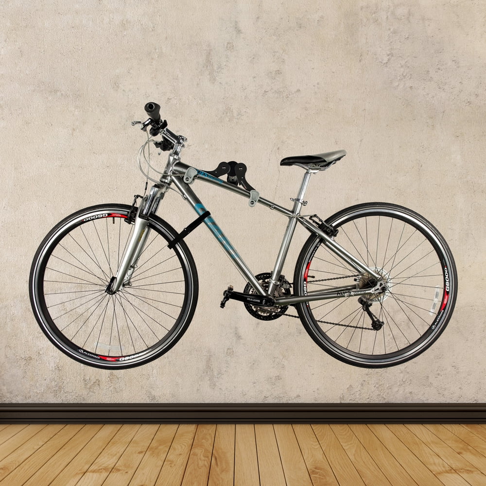 ibera horizontal bicycle bike wall hanger