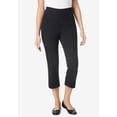 thumbnail image 2 of Woman Within Plus Size Petite Pull-On Flex Elastic-Waist Stretch Denim Capri Jeans, 2 of 5