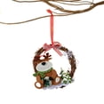 thumbnail image 1 of De Navidad Corona Colgante De Madera Navidad Ratán Corona Redonda Decorativa Para Puertas De Armario Ventanas 2021 Árbol Noticed HA040066-03, 1 of 6