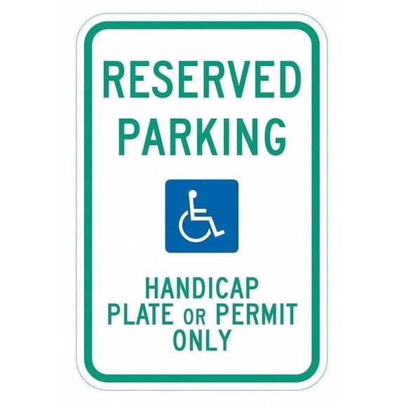 Lyle ADA Handicapped Parking Sign,18" x 12" T1-6248-HI_12x18