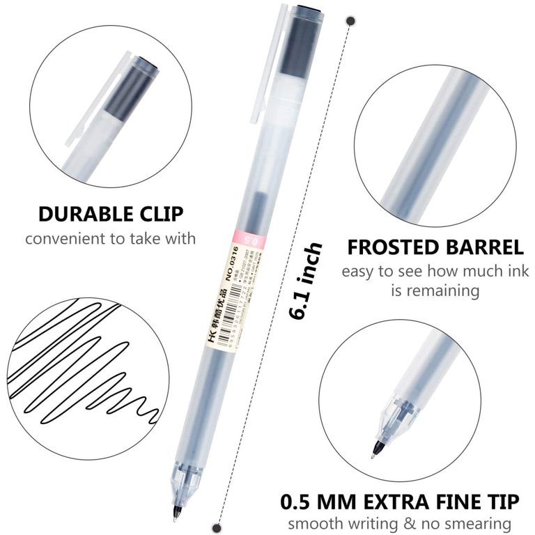 Premium Gel Ink Pen Fine Point Pens Ballpoint Pen 0.5mm For Japanese Office  School Stationery Supply 12 Packs