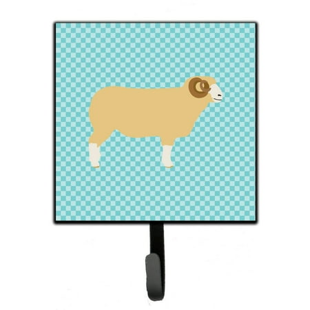 

Carolines Treasures BB8154SH4 Horned Dorset Sheep Blue Check Leash or Key Holder 7Hx4.25W multicolor