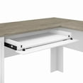 thumbnail image 5 of Bush Furniture Fairview 60" W L Shaped Desk with Hutch, White/Gray, 5 of 7