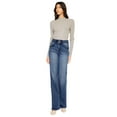 thumbnail image 2 of Kancan - Onyx Ultra High-Rise Holly Flare Jeans in Dark Wash (34" Inseam) - ESSENTIAL, KC20020, 2 of 11