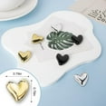 thumbnail image 4 of 60PCS Heart Fridge Magnets 0.83in Small Cute Refrigerator Magnet Set for Home Kitchen Office Whiteboard Decor Silver Black Gold Decorative Magnets, 4 of 5