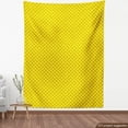 thumbnail image 4 of Ambesonne Geometric Fabric by the Yard Upholstery, Modern Minimalist Rounds, 2 Yards, Dark Yellow Orange, 4 of 5