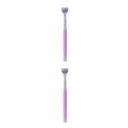 thumbnail image 2 of relayinert Macaron Color Toothbrush Vibrant And Stylish Plastic Three Head Toothbrush For Cleaning 418 Dream Purple Ad 2Set, 2 of 6