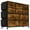 Brown, variant on Yesurprise 10 Drawers Dresser for Bedroom, Long Fabric Storage Drawer Chest with Wood Tabletop for Kids Room Closet Hallway Entryway