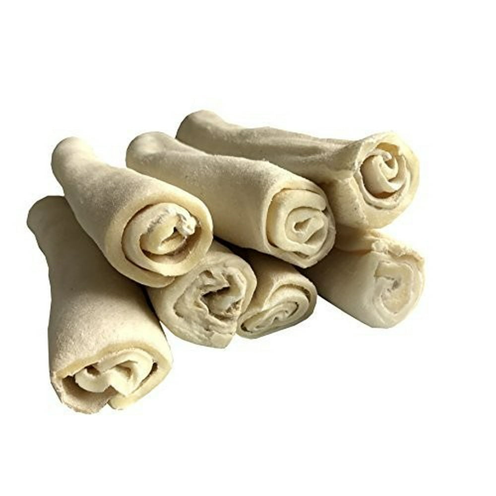 Rawhide Retriever Roll Bulk 100 Natural Rawhide Roll Dog Treats 78" long / 6 Count Thick