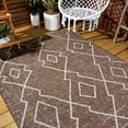 thumbnail image 4 of JONATHAN Y JONATHAN  Y Derya Tribal Diamond Trellis Indoor/Outdoor Area Rug 4 X 6 - Brown/Beige, 4 of 5