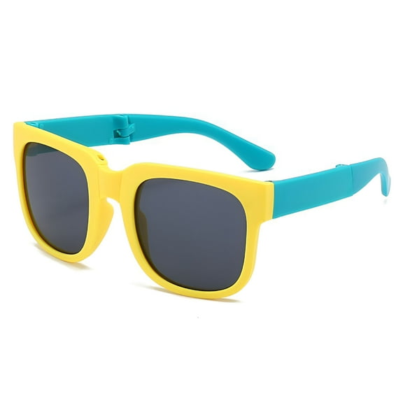 TELOLY Kids Polarized Sunglasses for Girls Boys 1 Pack, Flexible Rubber Frame for Children Age 3-8