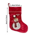 thumbnail image 3 of Christmas Stockings Set - Classic Red White 18 Inch Stockings with Snowflake Deer Design for Fireplace Mantle Family Holiday Decor, 3 of 5