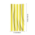 thumbnail image 3 of Honeeladyy Stripe Beach Towel, 24"x71" Quick Dry Sand Free Oversized Pool Swim Bath Towel, Lightweight Soft Sand Free Travel Towels Holiday Supplies, Yellow, 3 of 8