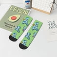 thumbnail image 7 of Pofeuu Motorcycle Riding Dinosaur Print 30cm Socks, Adult Running Hiking Socks for Youth and Adult, 7 of 7