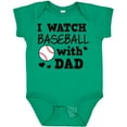 thumbnail image 3 of Inktastic I Watch Baseball with My Dad Boys or Girls Baby Bodysuit, 3 of 5