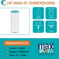 thumbnail image 4 of Hurricane 4 Pack HF4950-01 Advanced Pool and Spa Filter Cartridge Replacement, 4 of 12