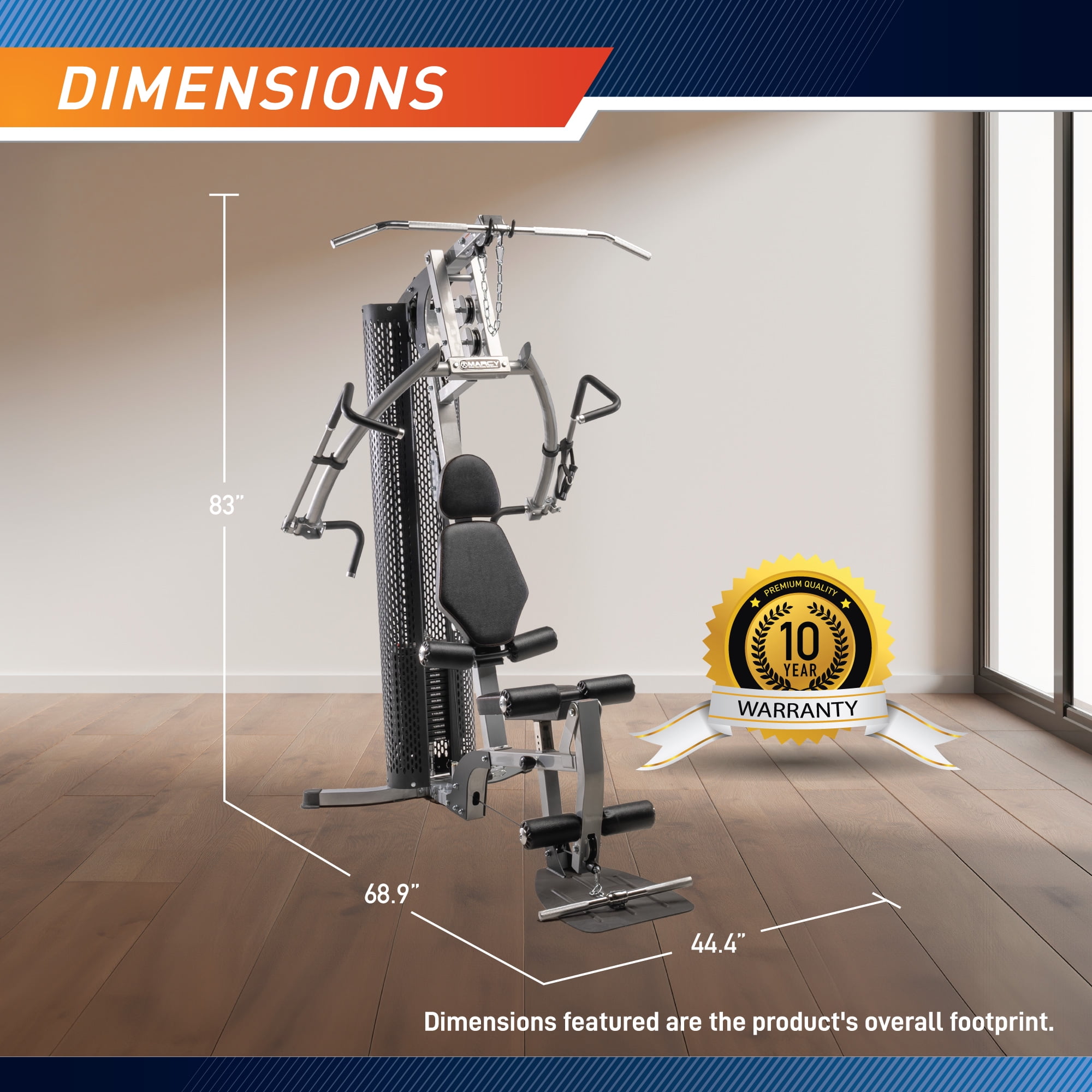 Marcy 150 LB. Home Gym with Row MWM-8307