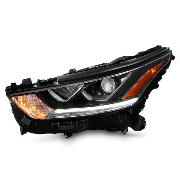AKKON - Fits 2020-2024 Toyota Highlander Projector Black Headlight Headlamp Driver Left Side w/ LED DRL