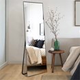 thumbnail image 3 of Full Length Floor Mirror Standing Rectangle Black 65"x22", 3 of 8