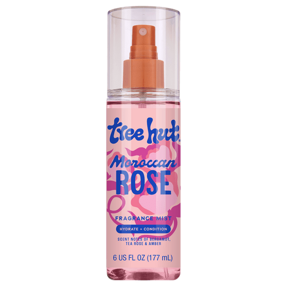 Tree Hut Moroccan Rose Hydrating and Conditioning Fragrance Mist, 6 fl oz