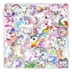 thumbnail image 1 of Paquete de pegatinas de unicornio, 100 unidades, coloridos dibujos animados con arcoíris, 1 of 2