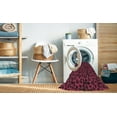 thumbnail image 2 of Ahgly Company Machine Washable Indoor Square Transitional Brown Red Area Rugs, 7' Square, 2 of 7