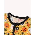 thumbnail image 4 of ATAIKU Halloween Baby Girls Boys Bamboo Viscose Footies, Pajamas with Fold-Over Mittens & Feet, 2-Way Zipper Sleeper for Baby 3-24M, 4 of 9
