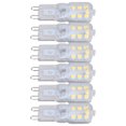 thumbnail image 4 of G9 Bulb, 14 LED Dimmable Bulbs 3W Fast Heat Dissipation 6pcs Universal  For Wall Lamp For Chandelier White Light 110V, 4 of 8