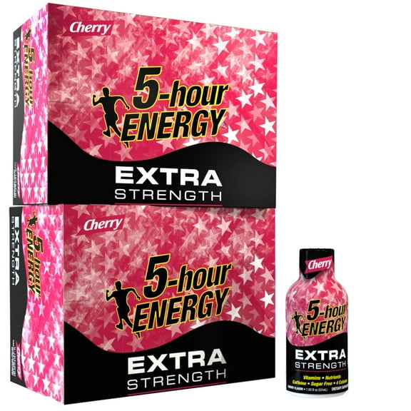 Extra Strength 5-hour ENERGY Shots - Cherry - 24 Count