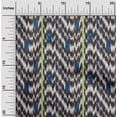thumbnail image 1 of oneOone Silk Tabby Fabric Stripe & Chevron Ikat Decor Fabric Printed BTY 42 Inch Wide, 1 of 4