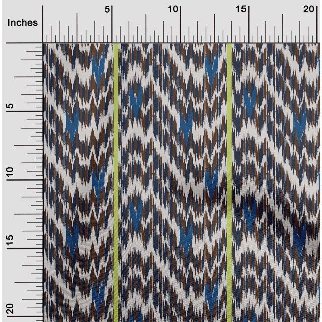 oneOone Tissu Jersey Viscose Rayé & Chevron Ikat Décor Tissu Imprimé BTY 60 Pouces de Large