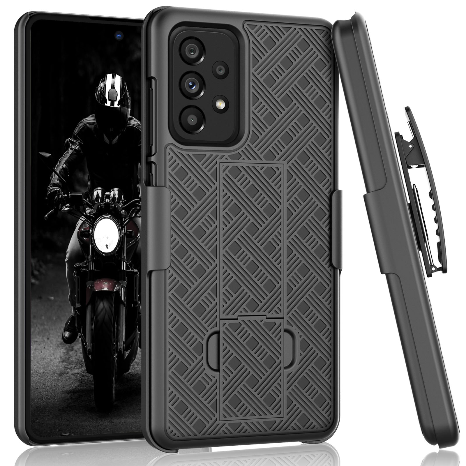 Tiflook For Samsung Galaxy A53 5G Case Holster Clip [Tstraw] Hard Shell