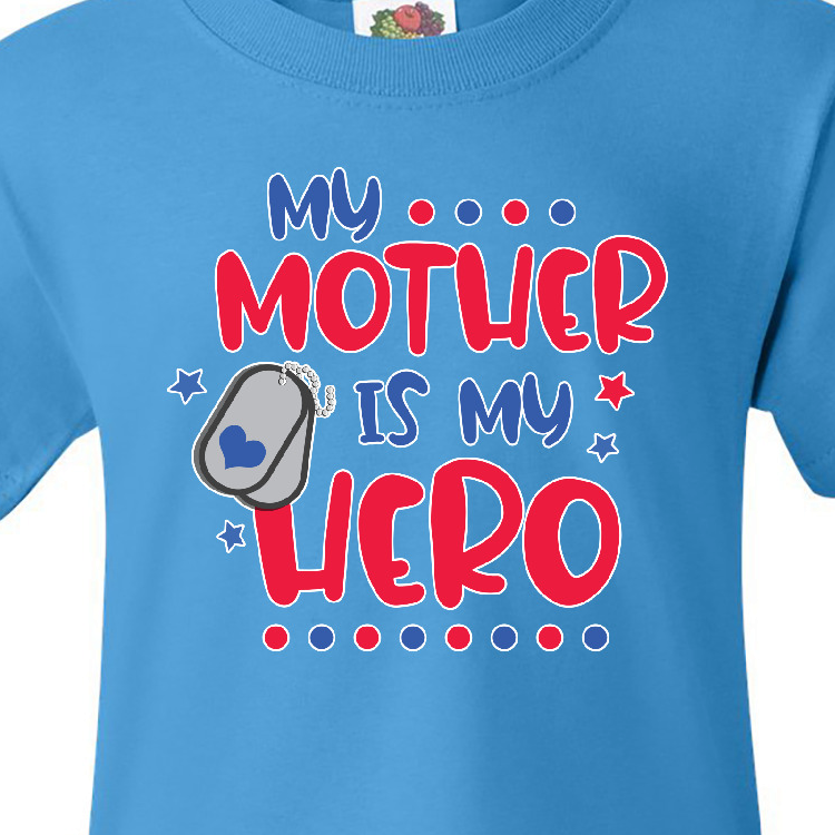 Inktastic Memorial Day My Mother is My Hero Youth T-Shirt - image 3 of 4