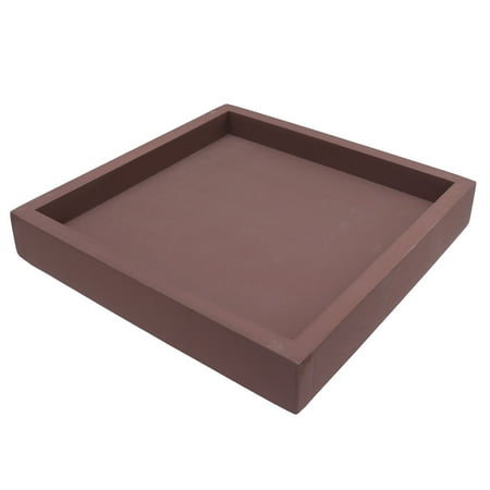

HOMEMAXS Thicken Plastic Plate Flowerpot Tray Multi-functional Household Potted Support Leakproof Potted Base for Home Indoor Balcony (Coffee Interior 20x20cm)