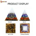 thumbnail image 4 of Spencer 7 Healing Crystals Orgone Pyramid Chakra Stones EMF Protection Meditation Quartz Energy Point Reiki Yoga Energy Generator (1.38" * 1.57"), 4 of 8