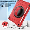 thumbnail image 5 of Dteck Case for iPad 9th/ 8th/ 7th Generation 10.2", Heavy Duty Shell with Rotating Stand/Hand/Crossbody Strap,Sturdy Shockproof iPad 10.2" Case (2021/2020/2019),Red, 5 of 8
