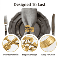 thumbnail image 5 of Gold Napkin Rings Holder Set of 4 in Leaf Design Festive Table Decor and Favor for Thanksgiving Fall Autumn Holiday Wedding Birthday Thanksgiving Banquet Housewarming Gift, 5 of 6