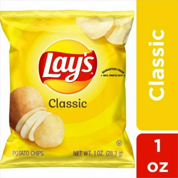 Pack of 2 - Lay's Classic Potato Chips 1 oz