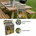thumbnail image 5 of Yellow Sunflower Table Runner - 48 Inch Long, Kitchen Dining Table Runner Dresser Scarves, Spring Summer Bee Gnomes Black Plaid Farmhouse Decor for Coffee Tables Wedding Party Banquet, 5 of 8
