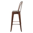 thumbnail image 6 of Commercial Seating Products Oscar Style Metal Patio Barstool with Back, 6 of 10