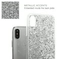 thumbnail image 2 of Luvvitt Brilliance Case for iPhone XS / X with Glitter - Silver, 2 of 7