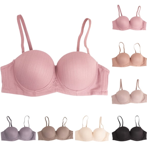 Censtreet Womens Wireless Bras Comfortable Push Up Bra No Underwire Bra Full Support Lift Bralette Everyday Seamless Tshirt Bras