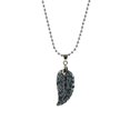 thumbnail image 1 of Colr con Colgante de A en ángulo de Piedras Preciosas Grabadas Unisex - Obsidiana del Obsidiana de nieve Sunnimix Collar de ala de ángulo, 1 of 4