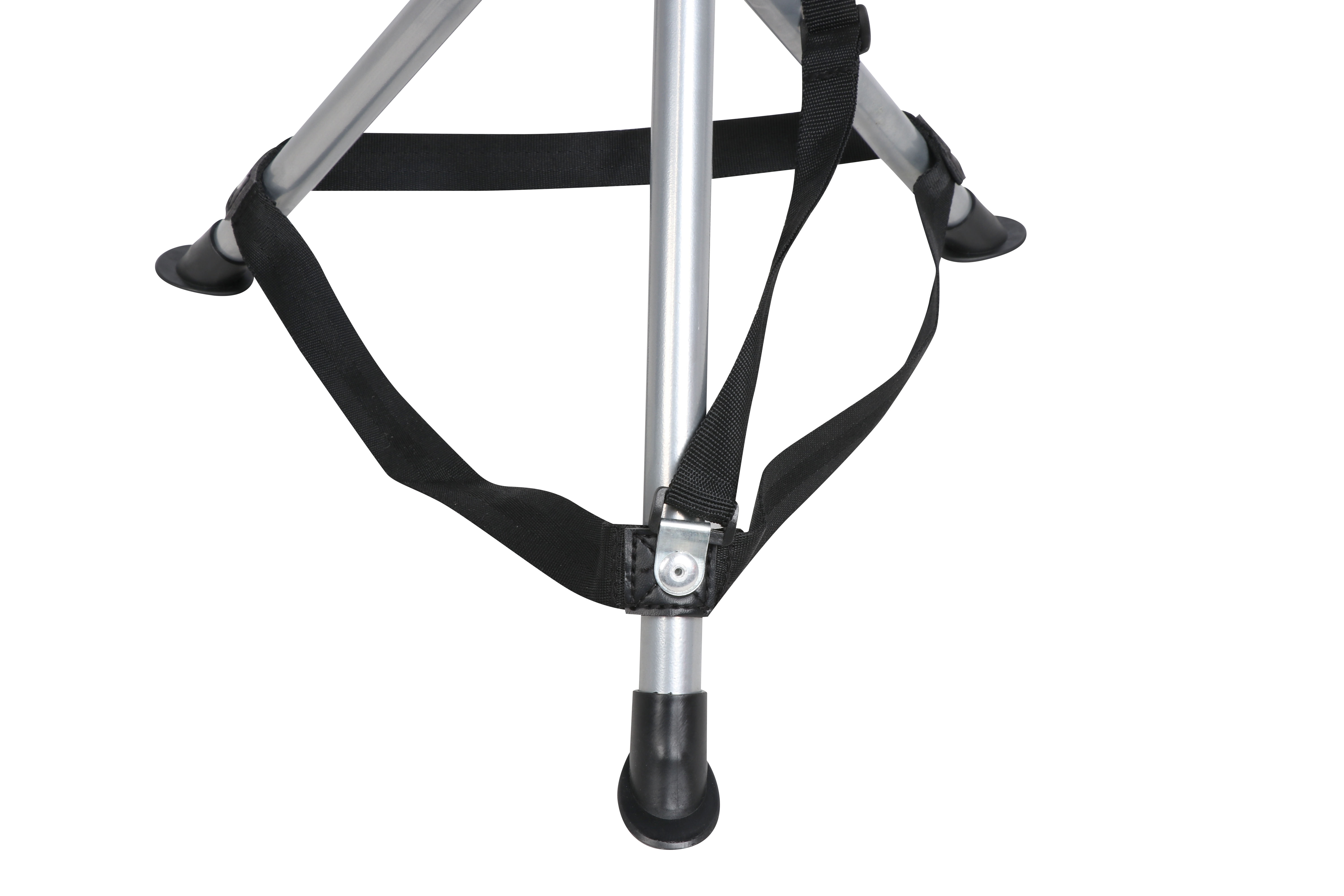 Ozark Trail Tripod Camp Stool with Carry Strap, Polyester, Red, 2 Pounds