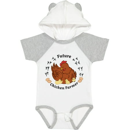

Inktastic Future Chicken Farmer-Mother Hen and Chicks Gift Baby Boy or Baby Girl Bodysuit