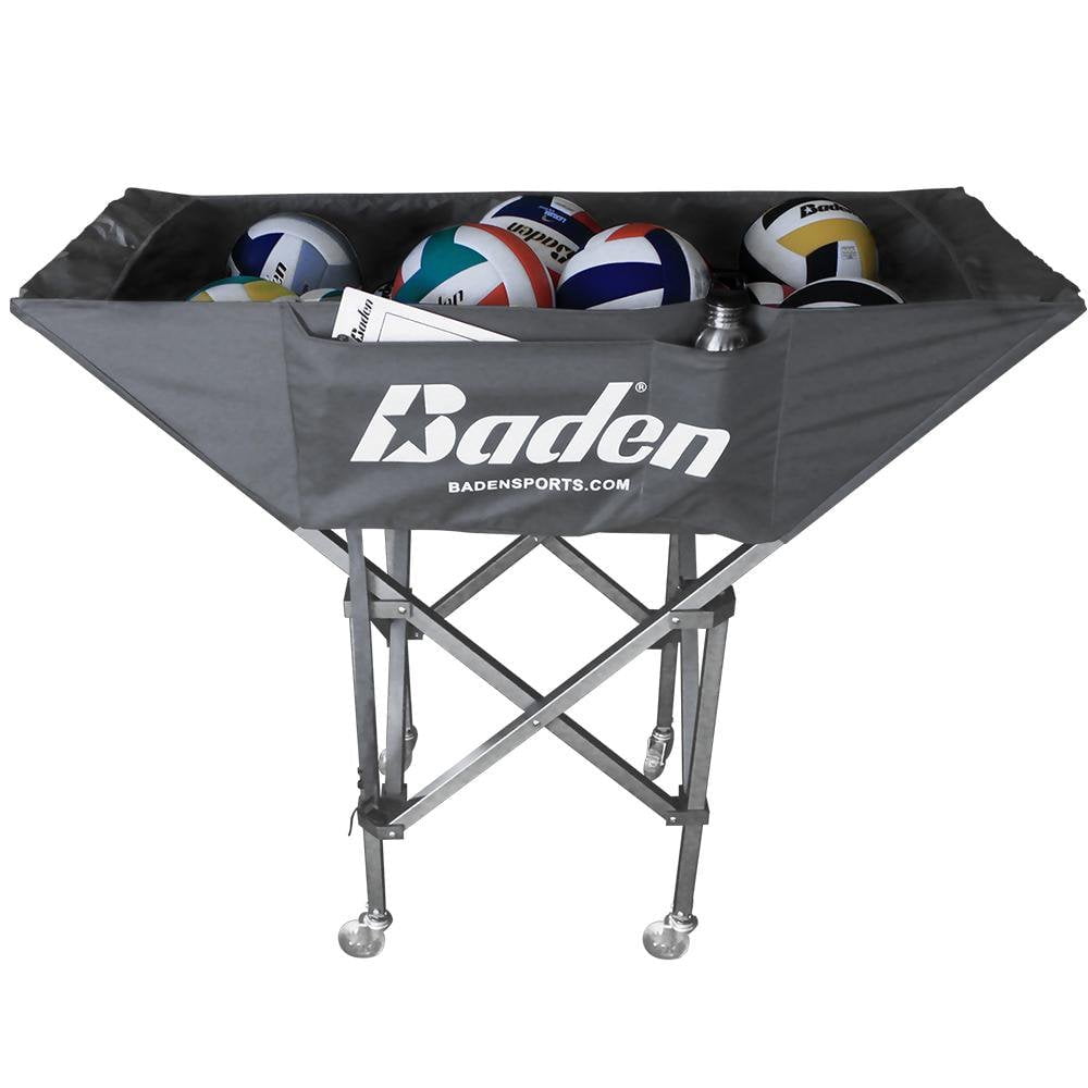 Perfection Hammock Volleyball Cart-Holds 30+ Balls- Baden