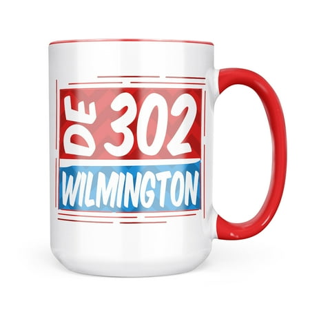

Neonblond 302 Wilmington DE red/blue Mug gift for Coffee Tea lovers