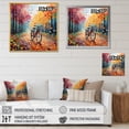 thumbnail image 4 of Designart "Bicycle Joyful Rides Painting II" Transportation Wall Art Living Room, 4 of 5