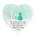 thumbnail image 2 of YiJuHui 3pcs Friendship Heart Ornament Hanging Decor with Inspirational Quote, Appreciation Gift for Best Friend, Sentimental Keepsake for Christmas Tree and Home Decoration 8cm, 2 of 6